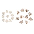 thumbnail image 1 of Set of 20 Beautiful Flower Embellishments Flatback Button for Wedding Craft Shoes Hair Accessories, 1 of 9