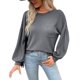 thumbnail image 1 of Tops Para Mujer Blusa Casual Elegante Camisas de Manga Larga Otoño Damas Moda Sin Espalda Suéter de Punto Hueco Odeerbi  ODB169207, 1 of 6