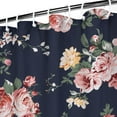 thumbnail image 4 of Country Rustic Rose Bloom Curtain – Artistic Botanical Watercolor Design for Cozy Bathroom Ambience, 4 of 5