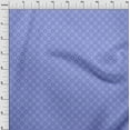 thumbnail image 4 of oneOone Cotton Poplin Twill Medium Blue Fabric Asian Tile Sewing Craft Projects Fabric Prints By Yard 56 Inch Wide, 4 of 4