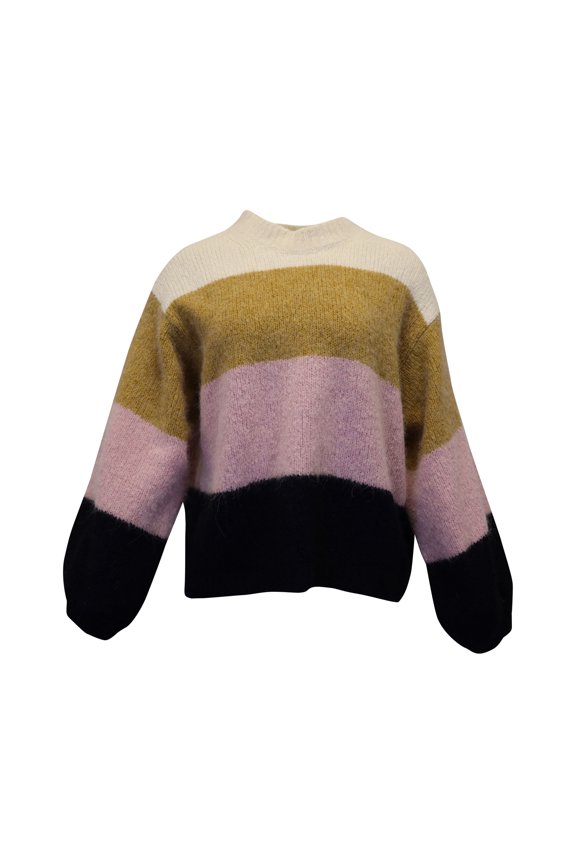 Pre-Owned Acne Studios Kazia Oversized Striped Knitted Sweater In Multicolor Acrylic