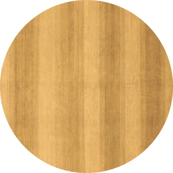 Ahgly Company Indoor Round Abstract Brown Modern Area Rugs, 6' Round