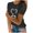 Black, variant on Womens Plus Size,Women T-Shirt Tops Print Lace Hollow Out Short Sleeve Pullover Slimming Blouse