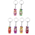 thumbnail image 1 of 6Pcs Wood Matryoshka Russian Dolls Key Rings Decorative Pendants Random Style, 1 of 8