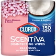 thumbnail image 2 of (6 pack) Clorox Scentiva Disinfecting Wipes, Value Pack, 75 Count Each, Pack of 2, 2 of 10