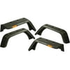 Rugged Ridge by RealTruck Hurricane Fender Flare Kit for Wrangler JK | Textured Black | 11640.09 | Compatible with 2007-2018 Jeep Wrangler JK