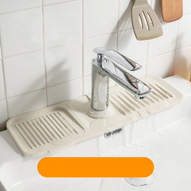 Almohadillas de grifo para el hogar, almohadilla de drenaje de secado de agua absorbente, protectores de fregadero lavables, accesorios de fregadero Soledad Almohadilla de drenaje