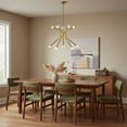 thumbnail image 3 of Lark Axton 83855LCB Mid-Century Modern Gold Chandelier Light Fixture - Lacquered Brass, 3 of 16