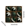 thumbnail image 2 of Fwttom Furry Christmas Balls Set of 9 - Deluxe Shatterproof Christmas Ball Ornaments, Xmas Tree Hanging Ornaments with Hanging Loop, Holiday Wedding Christmas Decor Party Supplies, 3", Army Green, 2 of 6