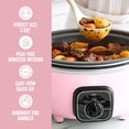 thumbnail image 6 of 3.5QT Slow Cooker, PFAS-  Ceramic Nonstick Removable Interior Bowl, Programmable,  Warm, Stovetop & Oven Safe Pot, Dishwasher Safe Crock & Glass Lid, Pink, 6 of 10