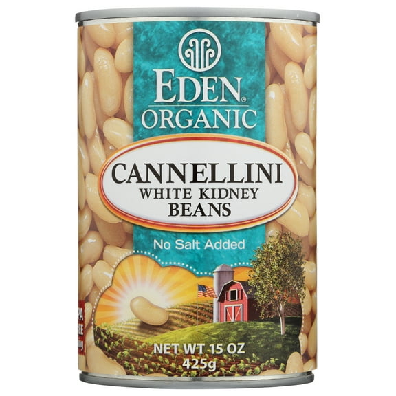 Eden Organic - Cannellini White Kidney Beans No Salt Added, 15 Ounce