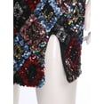 thumbnail image 4 of inlzdz Robe de Soirée pour Femme Bal de Promo Mariage Disco Élégante Robe de Fête Dos Nu Robe Courte Robe de Bal Bleu Foncé m, 4 of 7