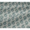thumbnail image 5 of oneOone Tissu Jersey Viscose Menthe Motif Cachemire Tissu au Mètre 60 Pouces de Large, 5 of 5