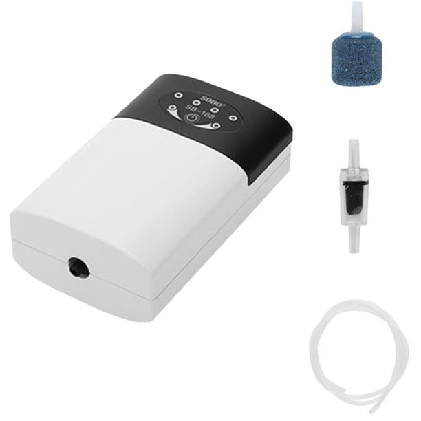 Bomba de oxigeno Oxigenador de tanque de peces Aireador de oxigeno de acuario Aireador de estanque Bomba de aire Aireador de pesca recargable USB con tubo de piedra de burbujas de aire, Tipo 1 esquí esquí Gafas de esquí