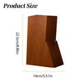 thumbnail image 3 of 1pc Multi Slot Block Knife Holder, Wood, Natural Texture, Countertop Knife Organizer Rack, Butcher Block with Scissors-Slot, Easy Kitchen Knife Storage, 3 of 5