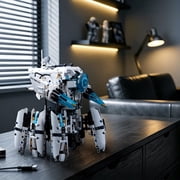 Programmable Hexapod Robot Technic Building Kit, STEM Sci-Fi War Machine Six-Legged Robot with Dual Control, App & Remote Control, Light-Up Cyber Technic Mecha Sets (1406 PCS)