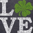 thumbnail image 3 of CafePress - LOVE With A Shamrock Long Sleeve T Shirt - Womens Hooded Shirt, 3 of 3