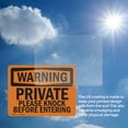 thumbnail image 6 of (2 Pack) Private Please Knock Before Entering OSHA Warning Sign, 6 of 7