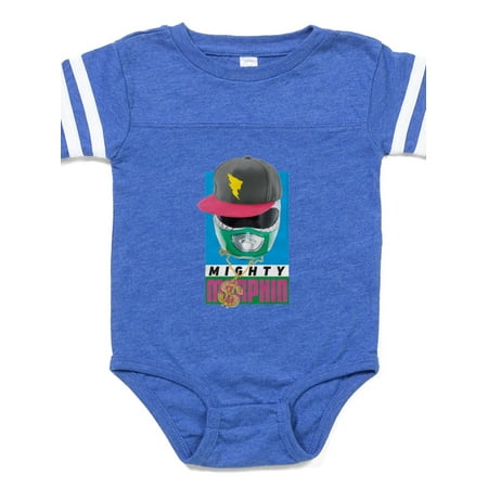 

CafePress - Power Rangers Mighty Morphi - Cute Infant Baby Football Bodysuit