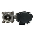 thumbnail image 3 of INTBUYING 2inch Pneumatic Ball Valve Double Acting Globe Threaded Stainless Steel 3 Piece, 3 of 11