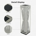 thumbnail image 5 of GRANDPATIO Outdoor Lights Solar Floor Lamp Resin Wicker Weave Waterproof Outside Deck Light for Porch, Yard, Garden, Lawn Decor，White, 5 of 8