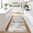 thumbnail image 2 of ICEANT 3'x8' Hallway Runner Rugs, Abstract Style Area rug with Non-Slip Backing, Washable Rug for Kitchen Entryway Bedroom Laundry Room, Light Grey, 2 of 5