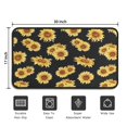 thumbnail image 5 of Black Yellow Sunflower Pattern Door Rugs,Washable Non Slip Door Mats Indoor,Decorative Door Mats,Entry Mat Indoor for Entrance,Bedroom,Kitchen,Bathroom,30"x17", 5 of 6