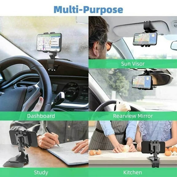 CAMOTUSE Universal Car Dashboard Mount Holder Stand Clamp Cradle Clip for Cell Phone GPS