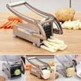 thumbnail image 6 of French Fry Cutter, 2025 Stainless Steel Manual Potato Cutter with 1/2 Inch and 3/8 Inch Blades, French Fries Slicer for Whole Potatoes Carrots Cucumbers Kitchen Use (1pc), 6 of 6