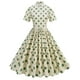 thumbnail image 1 of WILLBEST Vestidos Largos Casuales Para Mujer Vestido Casual De Mujer, Manga Corta, Cuello De Lunares, Diario, Vacaciones, Primavera, Verano, Otoño, Básico, Cómodo, Fluido, Atuendo Femenino, 1 of 4