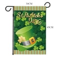 thumbnail image 1 of Fuwaxung St Patrick's Day Buffalo Plaid Garden Flag, Durable Burlap Double Sided Spring Clover Shamrock Flag, Saint Patricks Day Yard Outdoor Decoration, 12.5 x 30 Inch，M, 1 of 3