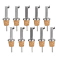 thumbnail image 1 of 10 Piezas de Vertedor de Aceite de Oliva Automático, Tapones de Botella de Vino con Diseño de Corcho, para la Mayoría de Botellas de Licor, 1 of 6