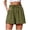 Green, variant on Shorts For Women Solid High Waist Stone Wash Wrinkl Shorts Casual Beach Pants Light Blue,XXXL