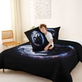 thumbnail image 4 of Homewish Magical Winged Dragon Queen Comforter Set,Retro Animal Comforter Sets Queen,White Black,Black Reversible,3pcs,1 Comforter and 2 Pillowcases, 4 of 7