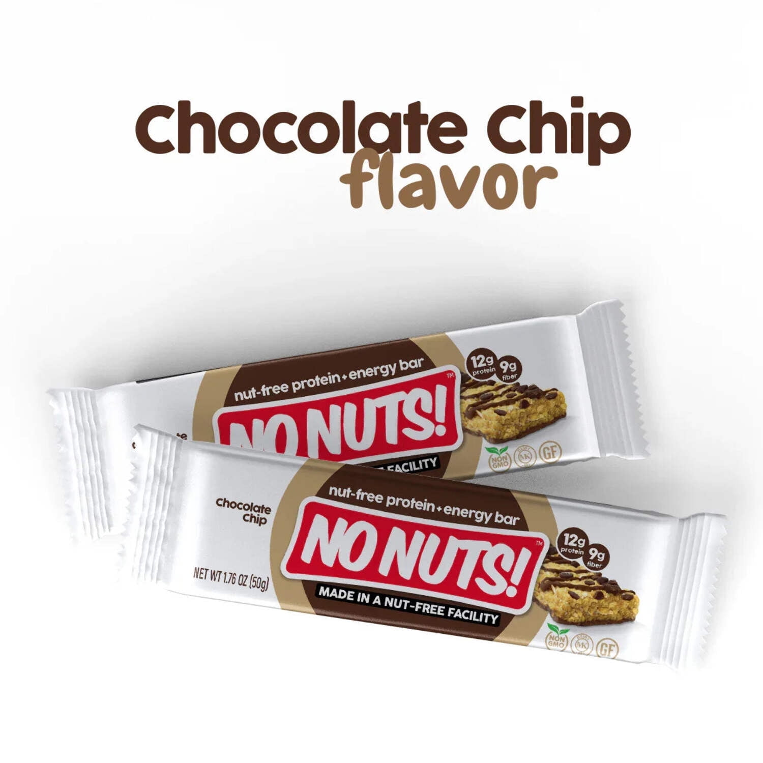 No Nuts! Chocolate Chip Snack Bars - 12 Bar Pack