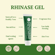 Rhinase Soothing Nasal Gel - 1 oz - Soothes and Moisturizes Dry Nasal Passages for Dry Noses