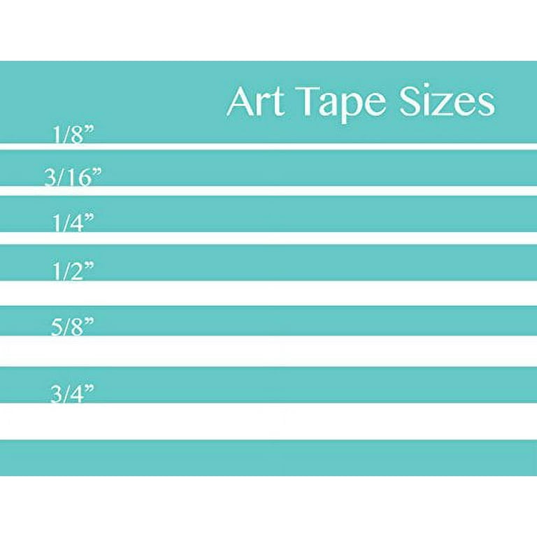 Art Tape - Professional Masking Tape - Low Tack, Low Adhesive Painters Tape  - 20 Yards