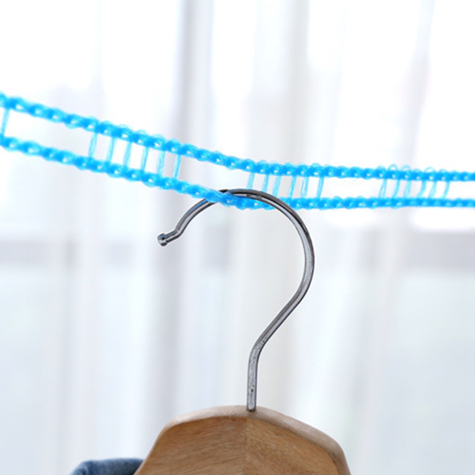 Clothes Drying Rope Wind Proof Easy to Apply Non slip Fence like Design Clothes Hanger Rope for Outdoor Walmart