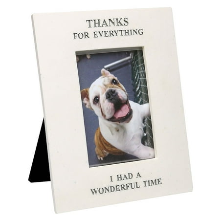 Memorial Wood Picture Frame - Thanks For Everything I Had a Wonderful Time - Pet Photo Memorial Picture Frame - Image Opening 5
