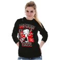 thumbnail image 3 of Kanji Style Betty Boop Major Sass Women's Long Sleeve T Shirt Brisco Brands M, 3 of 6