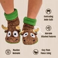 thumbnail image 2 of LazyOne Kids' Woodland Slippers in Baby, Toddler, Kid, and Adult Sizes, Animal, Forest (Moose, MEDIUM), 2 of 3