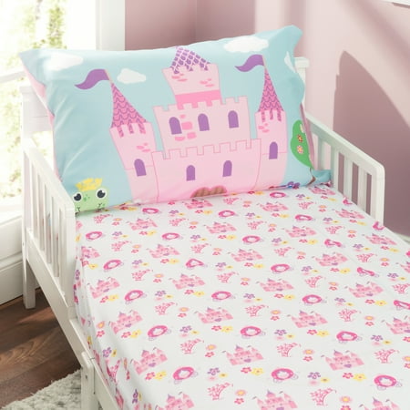 - Everyday Kids Toddler Sheet Set - Princess Storyland
