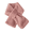 Pink, variant on Soft Textured Plush Pull Through Neck Warmer for Women Solid Color Cross Front Winter Scarf Beige One Size