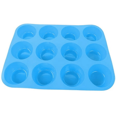 

Silicone Muffin Cupcake Baking Pan Non Stick Microwave Mold Tray for Kitchen New