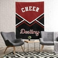 thumbnail image 3 of Cheerleader Cheer Print Personalized Blanket with Name Soft Fleece Throw Blankets for Women Men Birthday Wedding Gift 60X80 inch, 3 of 5