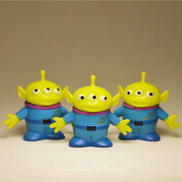 Disney-figura de acción de Toy Story 4 para niños, Aliens verdes, colección de decoración de Anime, modelo de juguete, regalo, 4cm, 3 piezas por juego Gong Bohan LED