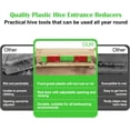 thumbnail image 3 of 6 Pcs Beehive Entrance Reducer, Bee Hive Plastic Reducer Guard for 10 Frame Hives, Entrance Reducer and Mouse Guard for Beekeeping, Adjustable Hive Entrance Protectors, Length 14.76 Inch, 3 of 7
