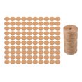 thumbnail image 1 of Etiquetas de papel Kraft de 100 piezas con etiquetas de regalo artesanales de cadena de 100 m, etiquetas colgantes marrones de boda Un 6cm Sunnimix Etiquetas en blanco del favor del banquete de boda, 1 of 8