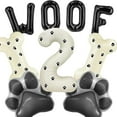 thumbnail image 6 of Dog Themed Balloons - 1st Birthday party decorations,40 "number 1 foil balloons, Paw and bone balloons,WOOF letter balloons, paw print stickers, suitable for pet dog birthday party supplies, 6 of 16