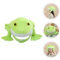 LOLIPPYY Plush Frog Party Hat Funny Frog Hat for Wedding Performance and Party 1 Piece